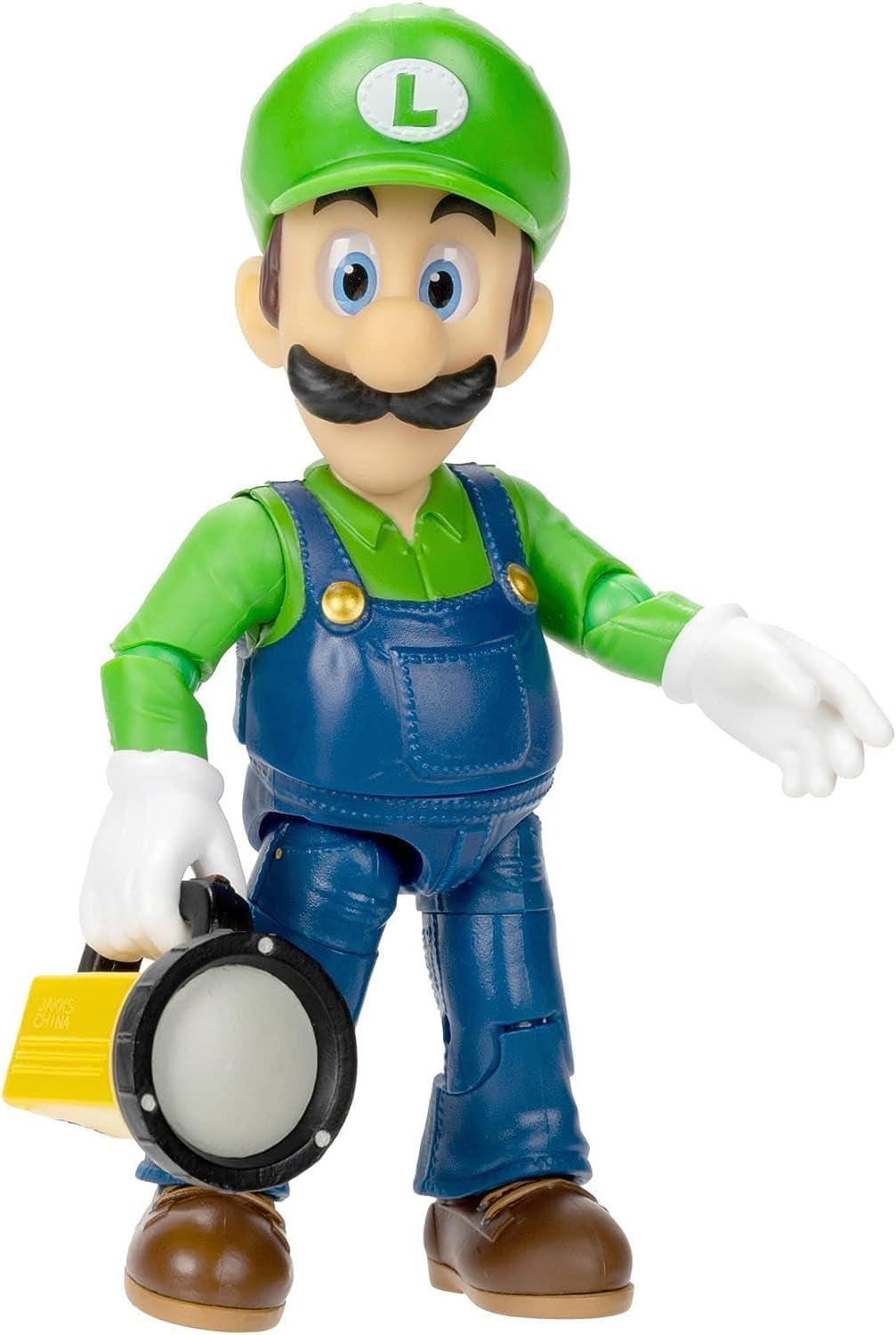 The Super Mario Bros. Movie - 5 Inch Action Figures Series 1 Luigi Figure with Flashlight Accessory