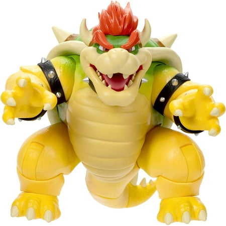 The Super Mario Bros. Movie 7 inch Feature Bowser Action Figure with Fire Breathing Effects
