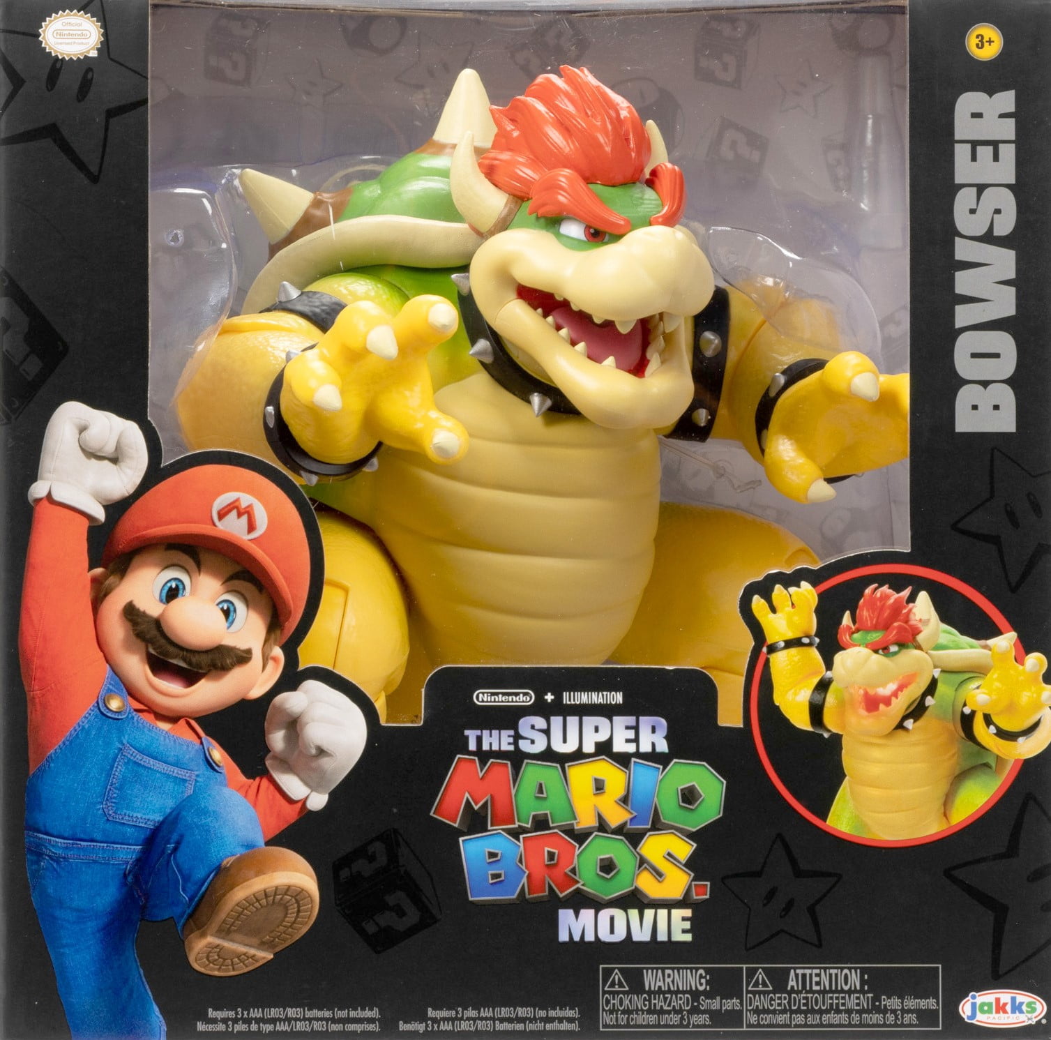 Nintendo - super mario figurine bowser junior avec bob-omb edition