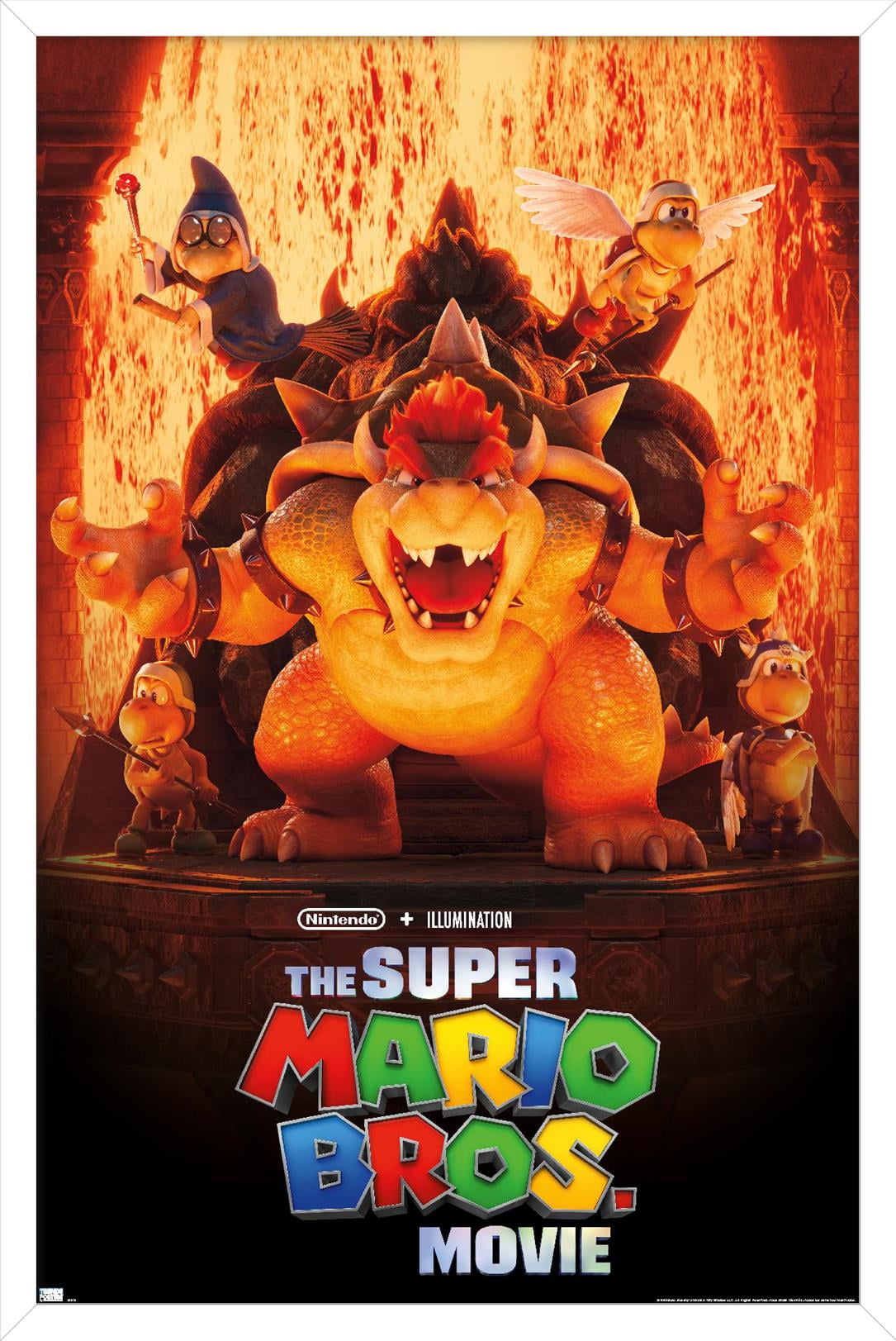 The Super Mario Bros. Movie Bowser's World Key Art Wall Poster, 22.