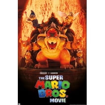 The Super Mario Bros. Movie - Bowser's World Key Art Wall Poster, 22.375" x 34"