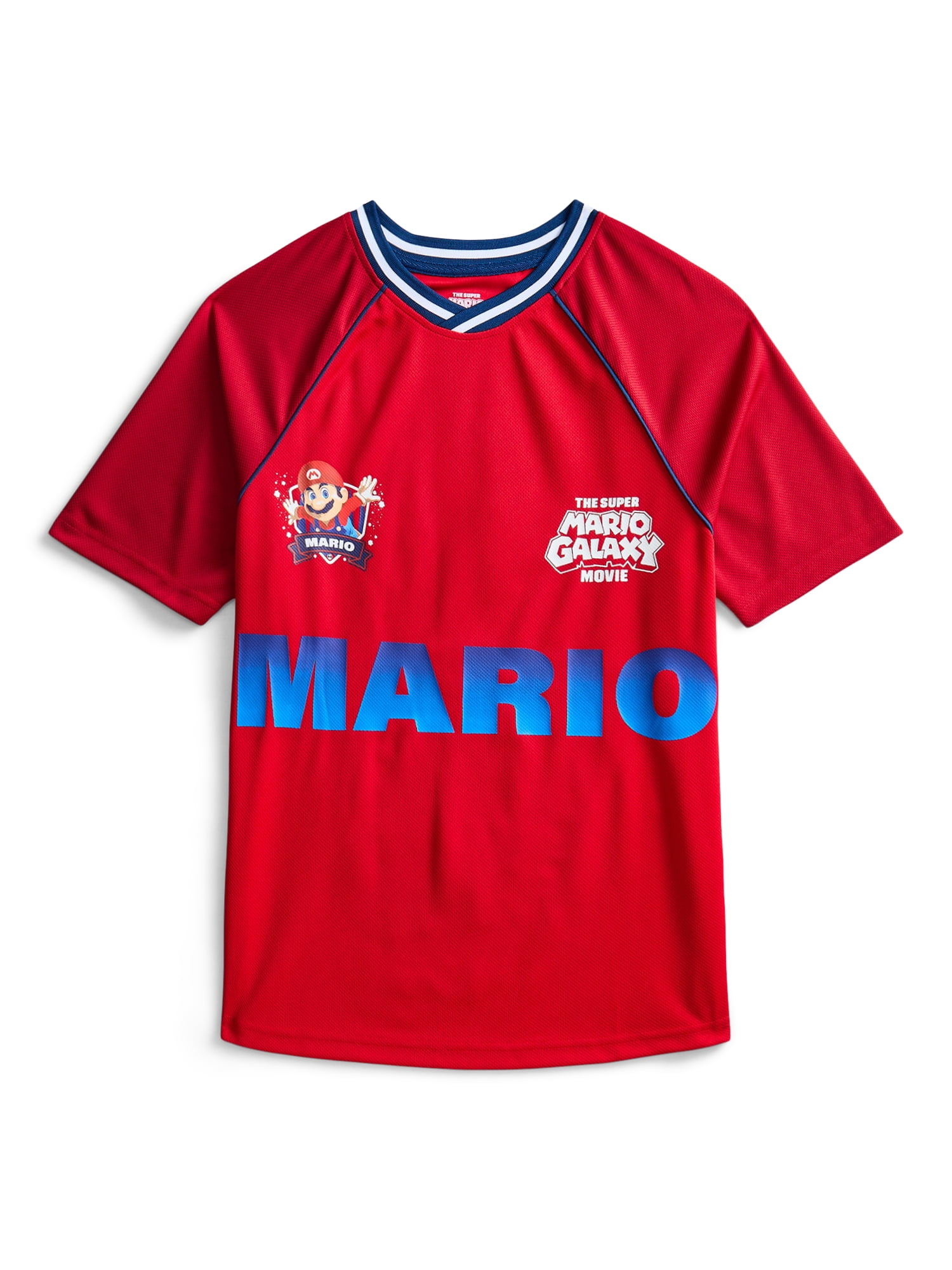 Super Mario Galaxy Movie Boys Graphic Soccer Jersey, Sizes 4-18
