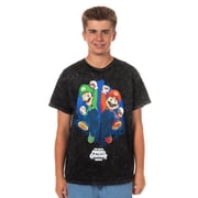 The Super Mario Galaxy Movie T-Shirt Mens Mineral Wash Short Sleeve Tee