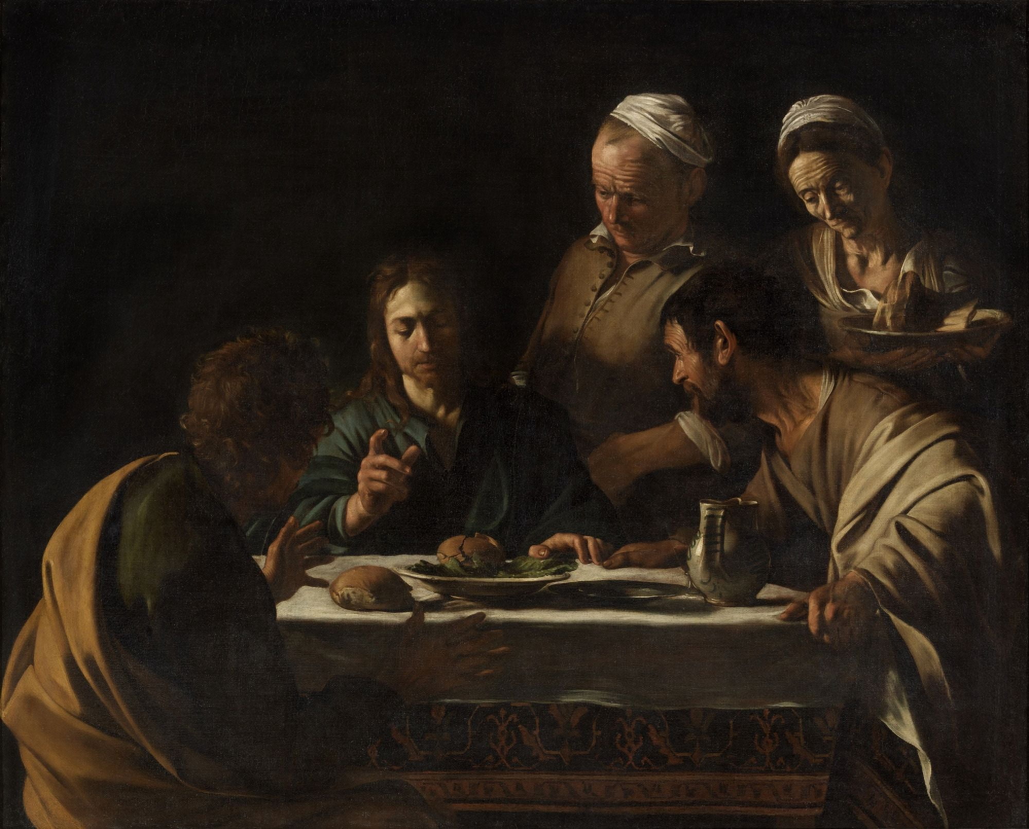 The Supper At Emmaus Canvas Art - (36 x 24)