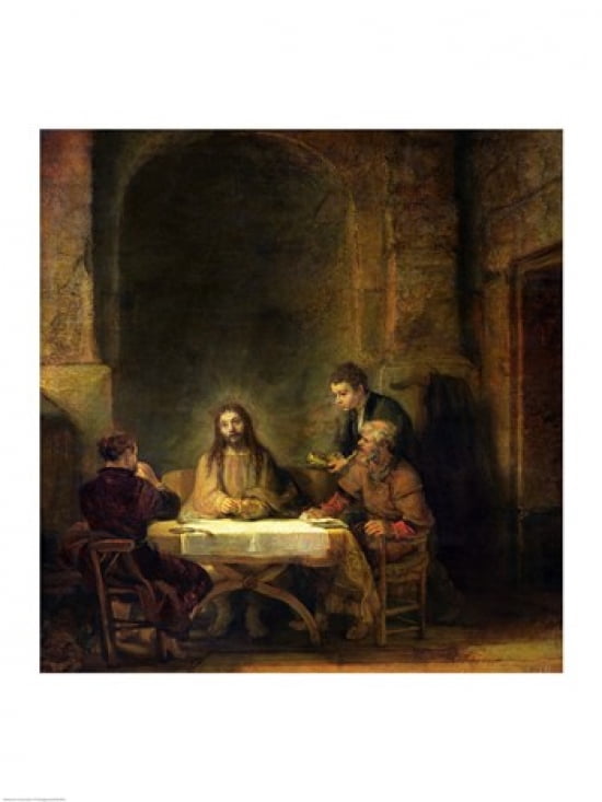 The Supper at Emmaus 1648 Canvas Art - Rembrandt van Rijn (18 x 24)