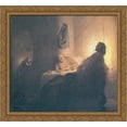 thumbnail image 1 of The Supper at Emmaus 30x28 Large Gold Ornate Wood Framed Canvas Art by Rembrandt, 1 of 2