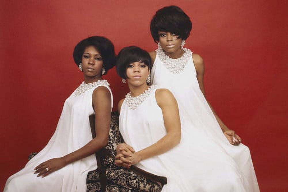 The Supremes Diana Ross and Motown legends in white 24x36 Poster ...