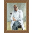 thumbnail image 1 of The Surgeon, Ferdinand Sauerbruch 24x20 Gold Ornate Wood Framed Canvas Art by Max Liebermann, 1 of 2