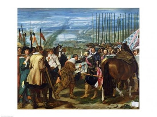 The Surrender of Breda 1625 Canvas Art - Diego Velazquez (24 x 18)
