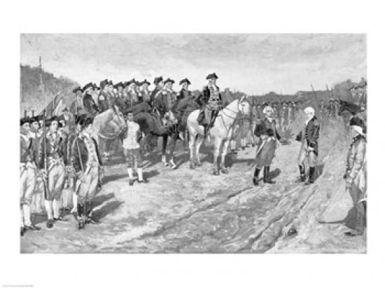 The Surrender of Cornwallis at Yorktown Canvas Art - Howard Pyle (36 x 24)