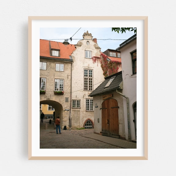 The Swedish Gate, Riga 01 - Riga Riga Latvia Photography Oak Framed Wall Art Print 24 x 30 inches