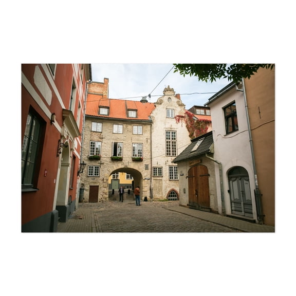 The Swedish Gate, Riga 02 - Riga Riga Latvia Photography Unframed Wall Art Print 5 x 7 inches