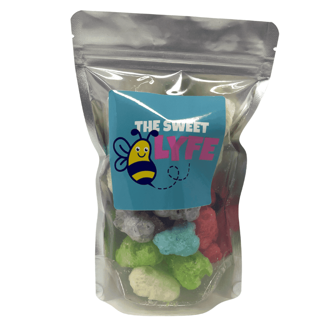 The Sweet Lyfe Freeze Dried Gummy Bears - Made Albanese Gummy Bears 2.5 oz