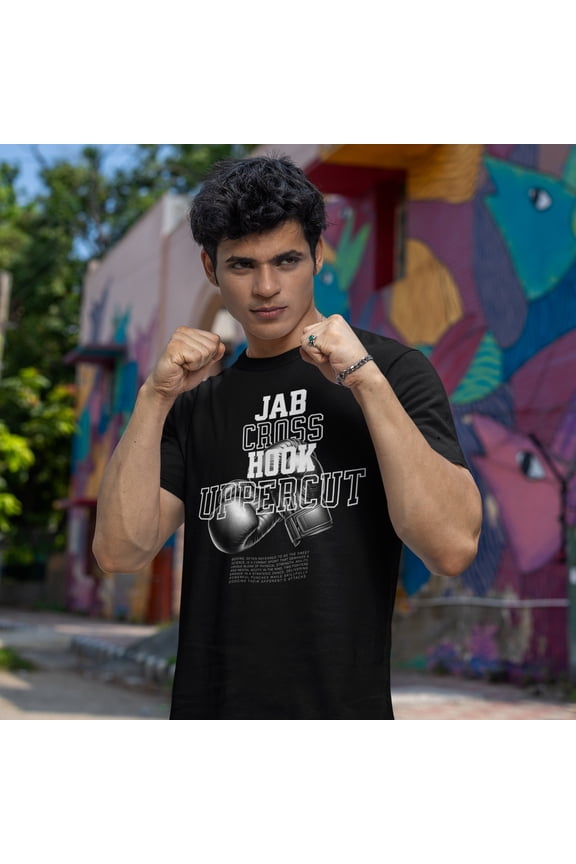 The Sweet Science Boxing T-Shirt | Jab Cross Hook Uppercut | 2 Colors | BOXY FIT (WHAT'S YOUR HUSTLE?®)