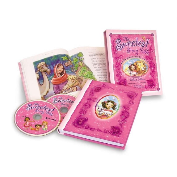 The Sweetest Story Bible Deluxe Edition: Sweet Thoughts and Sweet Words for Little Girls; With CDs, (Paperback)