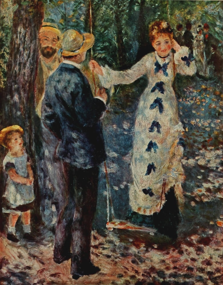 The Swing 1876 Canvas Art - Pierre-Auguste Renoir (18 x 24)