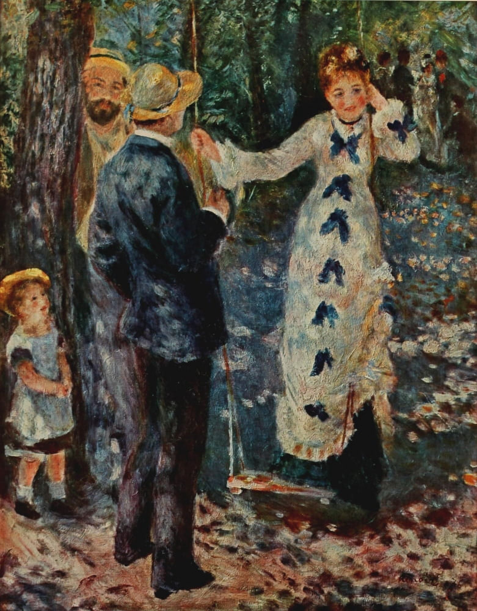 The Swing 1876 Canvas Art - Pierre-Auguste Renoir (24 x 36)