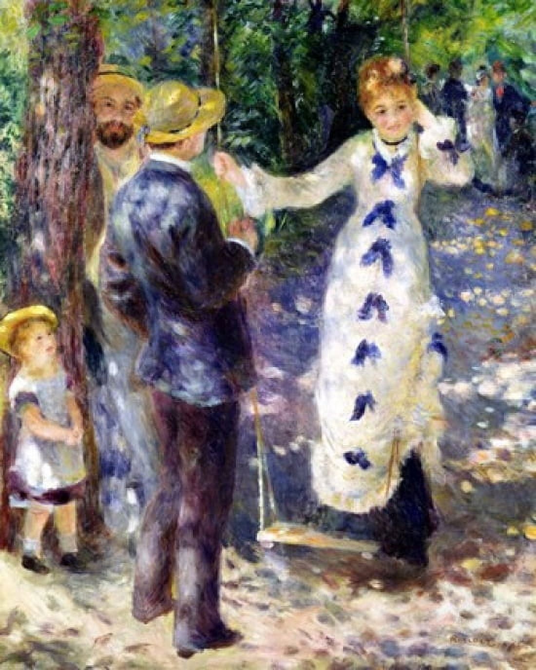 The Swing 1876 Canvas Art - Pierre-Auguste Renoir (28 x 35)