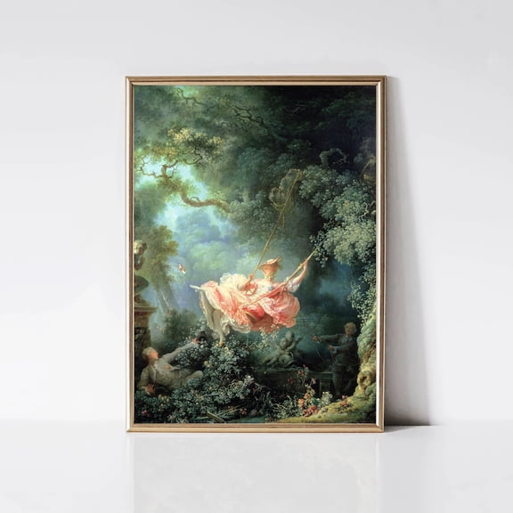 The Swing By Jean Fragonard Rococo Portrait Classical Art Print Vintage Art Print Wall Art