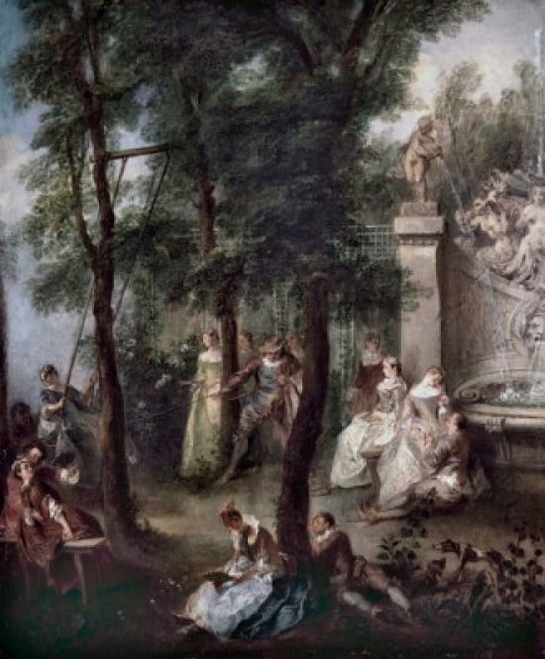 The Swing Nicolas Lancret (1690-1743 French) Canvas Art - Nicolas Lancret (24 x 36)