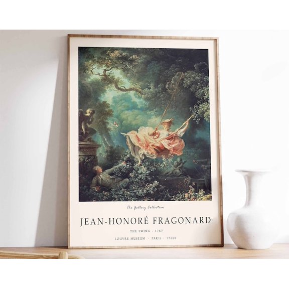 The Swing Scenery Nature Wall Art Print, Unframed Paper Poster 8x10in