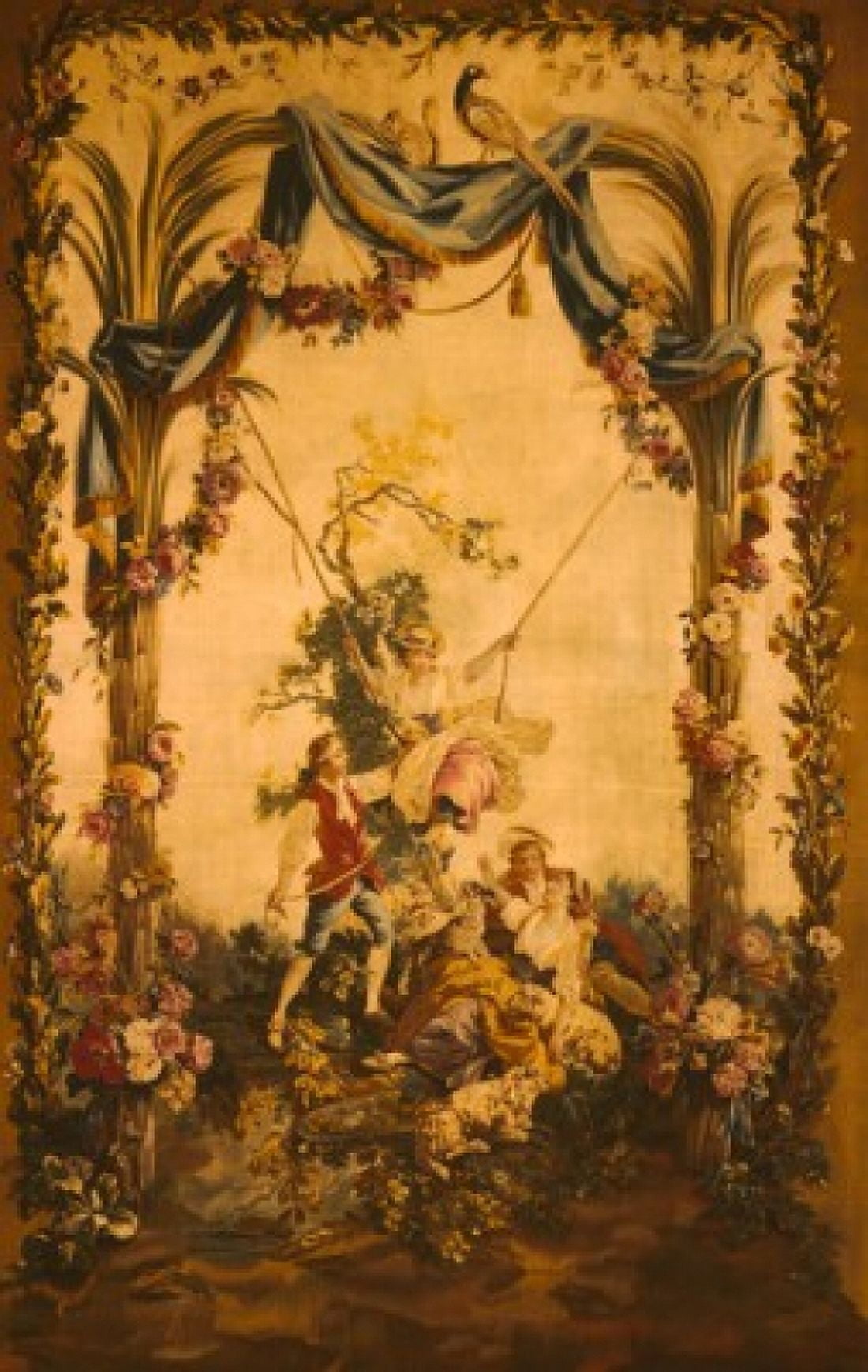 The Swing  tapestry Canvas Art -  (18 x 24)