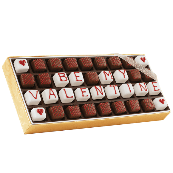 The Swiss Colony Be My Valentine Petits Fours - Gourmet Mini Layer Cakes, Assorted Strawberry, Orange, and Vanilla Treats, Gift of 36