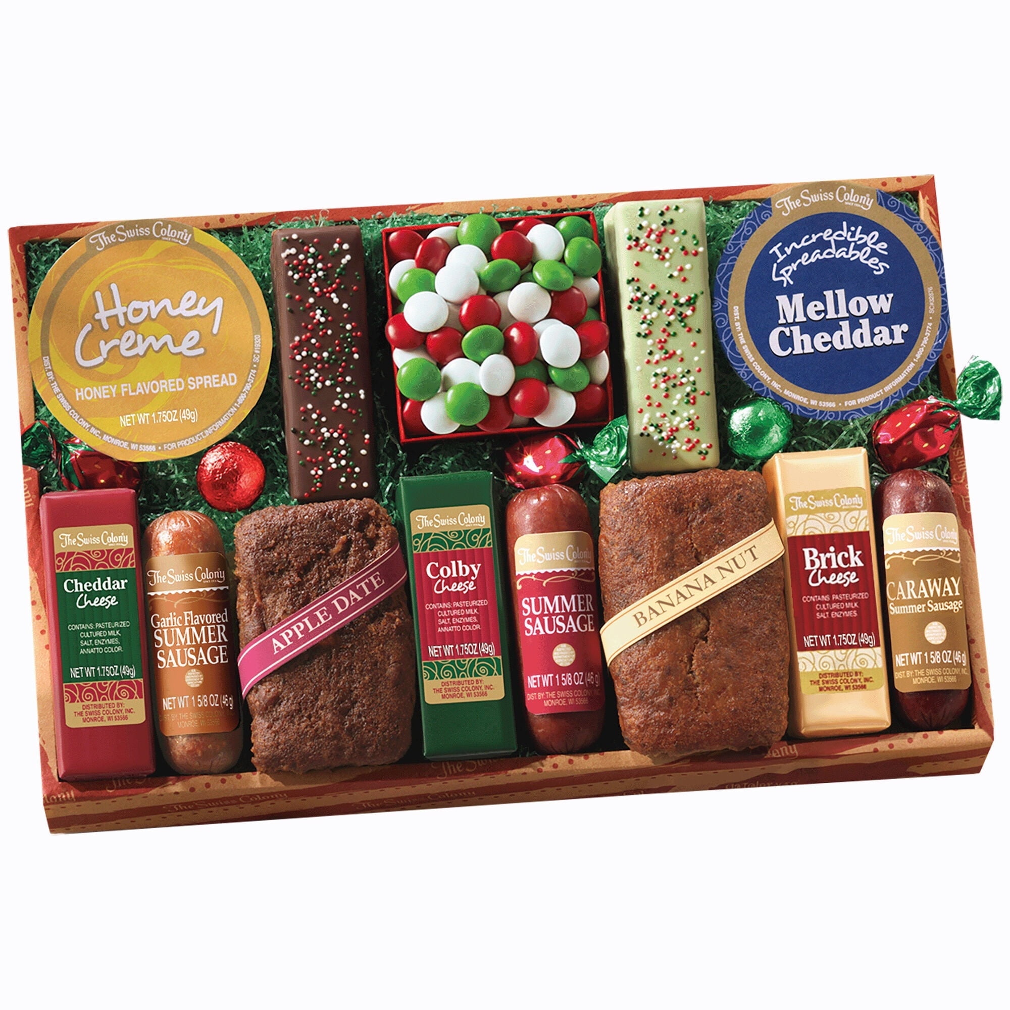 The Swiss Colony Lucky 13 Feast Holiday Gift Basket, 1 lb. 8.5 oz