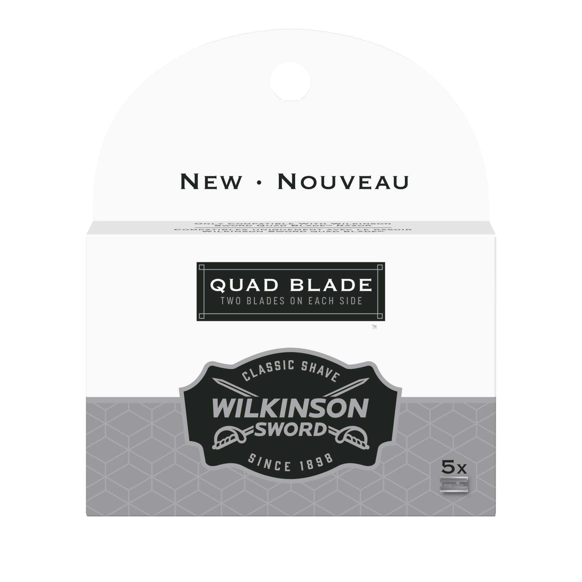 The Sword QuadBlade Razor Refills are 5 Packs.