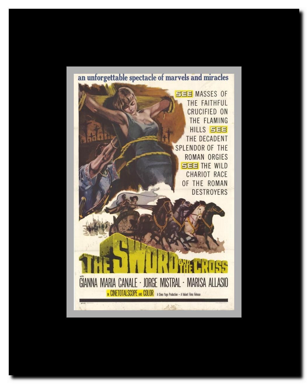 The Sword and the Cross Framed Movie Poster