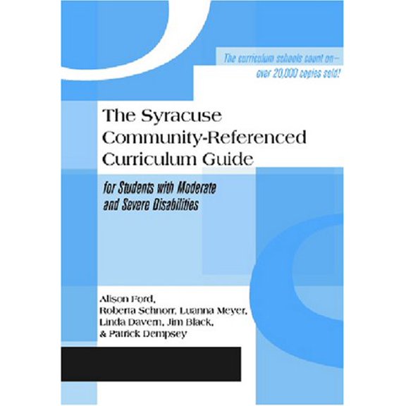 Pre-Owned The Syracuse Community-Referenced Curriculum Guide for Students with Moderate and Severe Disabilities (Spiral-bound) 1557660271 9781557660275