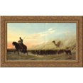 thumbnail image 1 of The Syrian Shepherd 24x16 Gold Ornate Wood Framed Canvas Art by Jean-Leon Gerome, 1 of 2