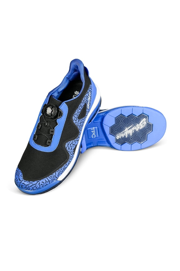 The TPC Gladiator Blue/Black High Performance Left Hand Men's Bowling Shoe by KR Strikeforce