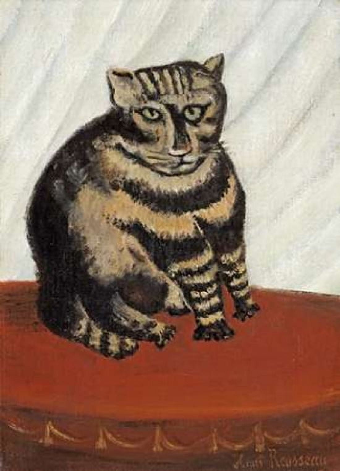 The Tabby Canvas Art - Henri Rousseau (18 x 24)