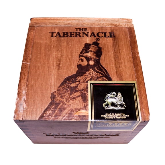 The Tabernacle Torpedo Empty Wood Cigar Box 5.75" x 5.5" x 4.25"