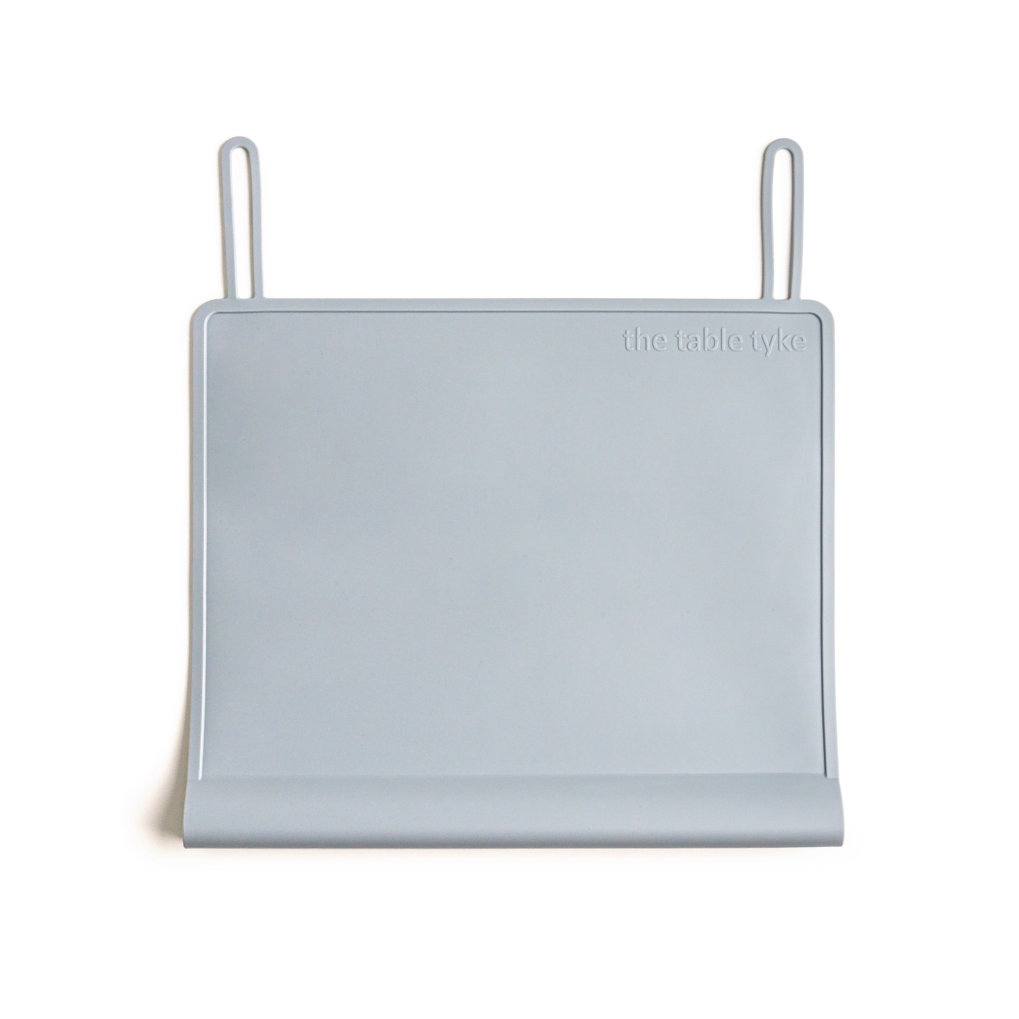Slate Gray Silicone Placemat with Teething Edge Bumper