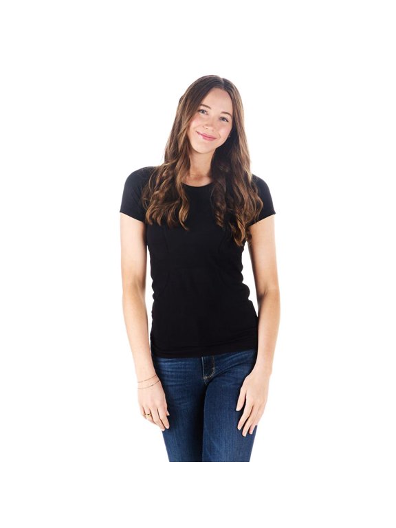 Womens Tack Hack Equestian S/S Tech Tee XL Black