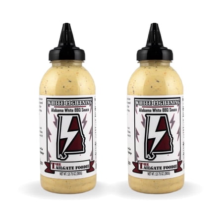 The Tailgate Foodie's: (2 pack) White Lightning (Alabama White Style) Barbecue Sauce