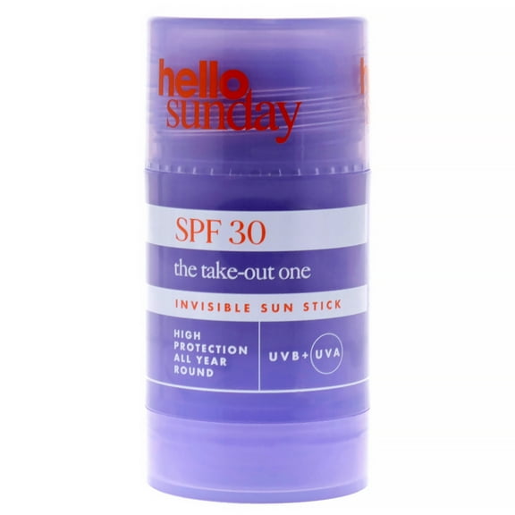 The Take-Out One Invisible Sun Stick SPF 30 Pa Plus by Hello Sunday for Women - 1 oz Sunscreen