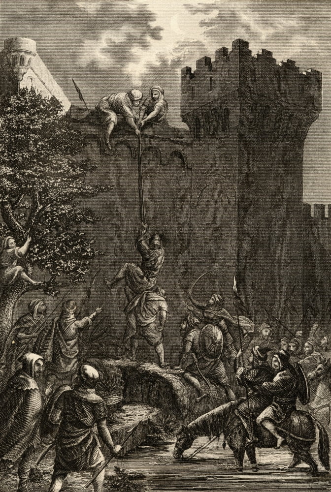 The Taking Of Cordoba Spain By The Arabs In 712 Led By Mugueiz El Rumi Canvas Art - Ken Welsh Design Pics (12 x 18)