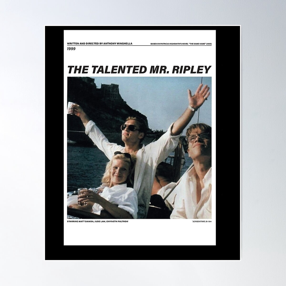 The Talented Mr. Ripley Poster Wall Art, Modern Wall Decor For Living ...