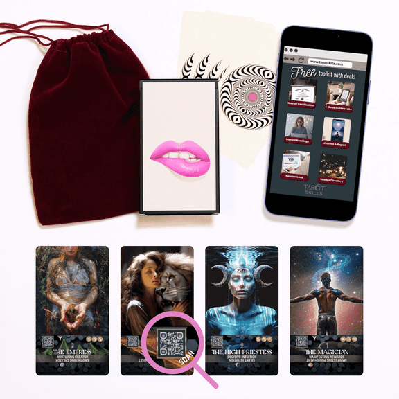 The Talking Tarot Deck & Guide: 78 Cards That Can Read Themselves | Instant, Interactive Readings