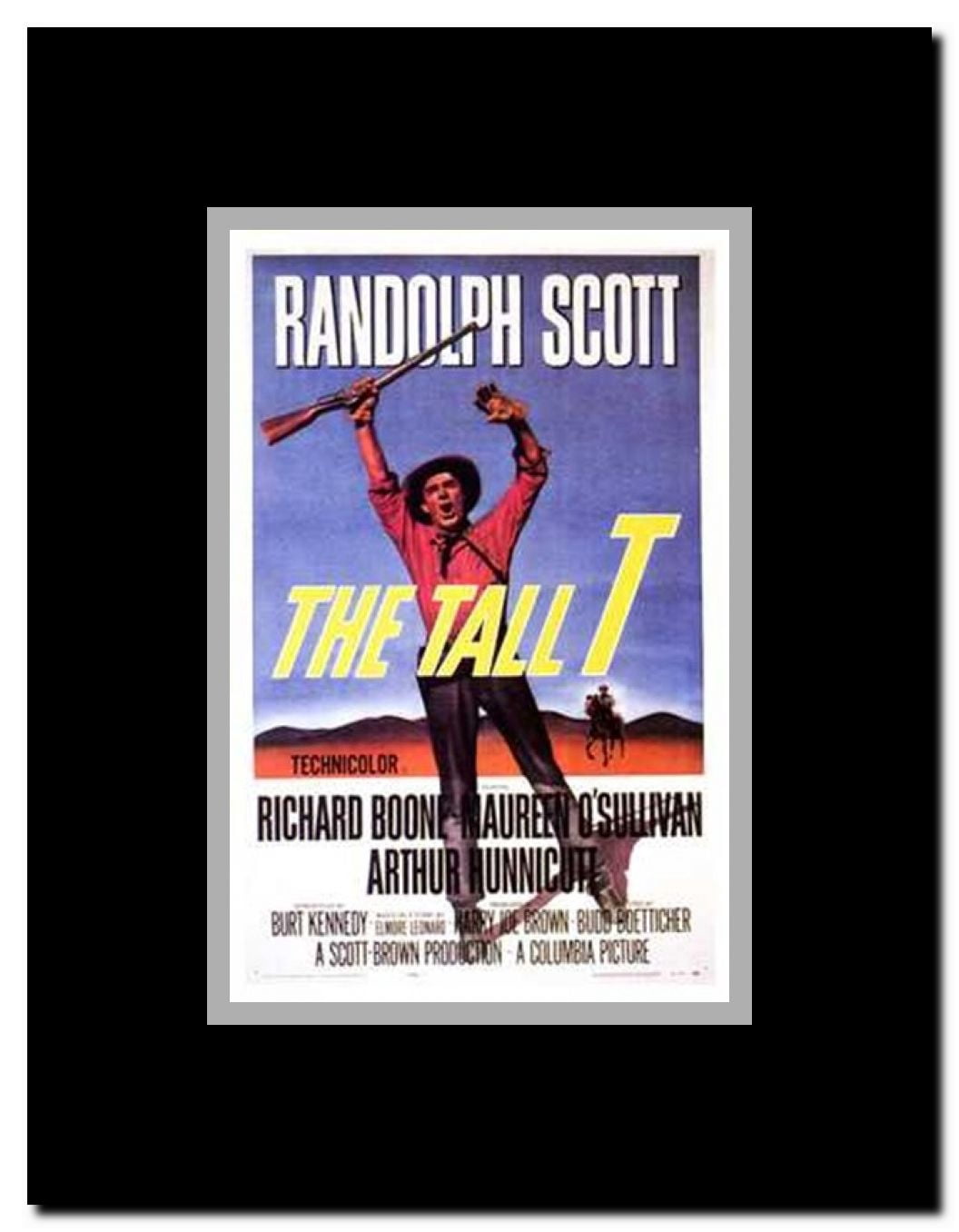 The Tall T Framed Movie Poster
