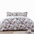 thumbnail image 1 of The Tangerine Store 2-Piece Linen Cotton Mix Duvet Cover Set 63x88 inches - Twin Size, Jane Crewel Embroidery - Zip Closure, 4 Corner Ties, Pre-Washed Fabric, 1 of 2