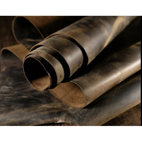 The Tannery 112" x 24" Buffalo Leather Tooling Sheet, 7.7oz