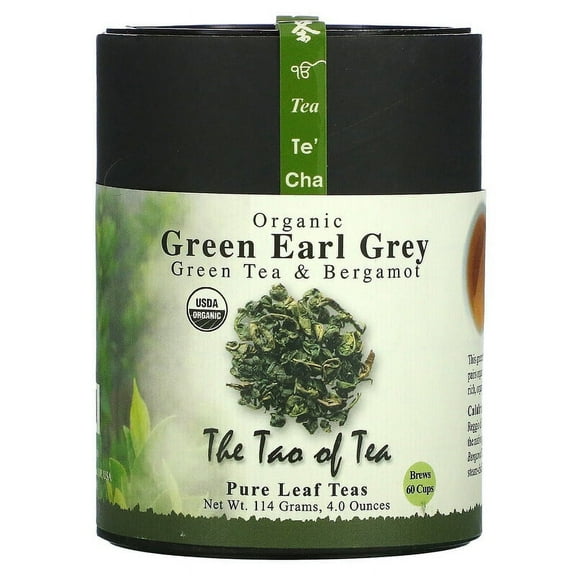 The Tao of Tea Organic Green Tea & Bergamot Green Earl Grey 4 oz Pack of 2