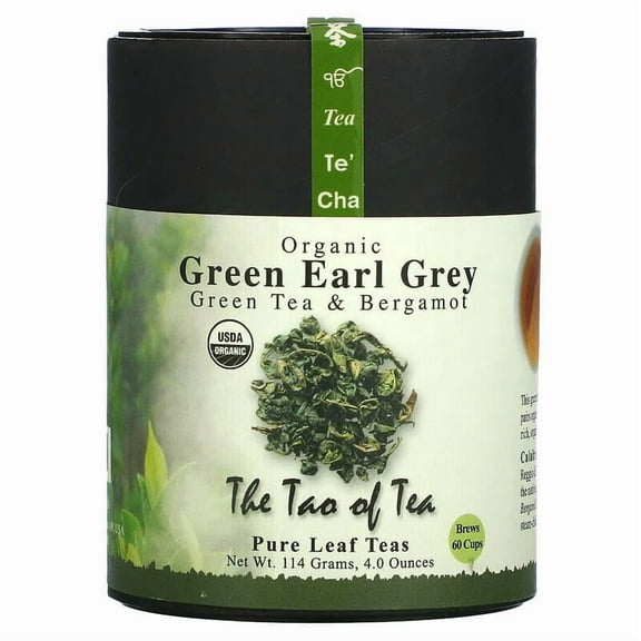 The Tao of Tea, Organic Green Tea & Bergamot, Green Earl Grey, 4 oz Pack of 3