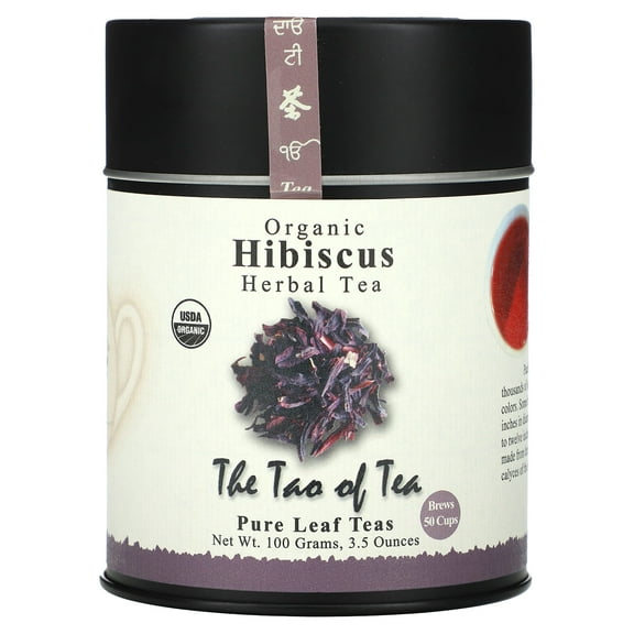 The Tao of Tea Organic Herbal Tea, Hibiscus, Caffeine Free, 3.5 oz (100 g)