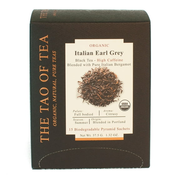 The Tao of Tea Organic Italian Earl Grey Black Tea Bags, 15 Ct