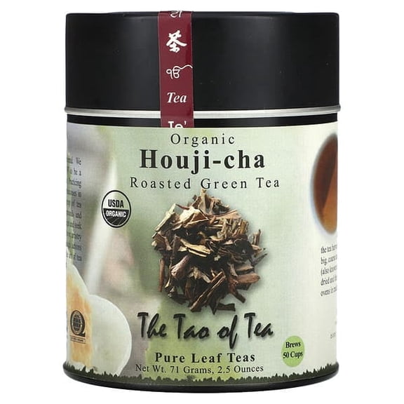 The Tao of Tea, Organic Roasted Green Tea, Houji-cha, 2.5 oz (71 g) Pack of 2